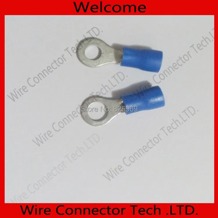 1000PCS RV2-4S 16-14AWG Insulated Wire Connector Electrical Crimp Ring Terminals