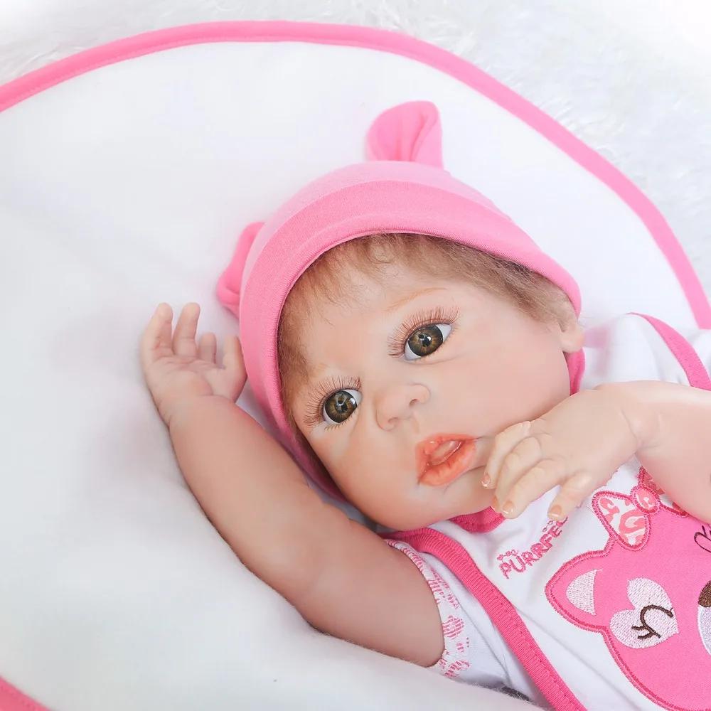 NPK новые куклы для девочек bebe-reborn 2" 57 см полностью силиконовые куклы reborn игрушки для детей подарок can bathe BJD кукла