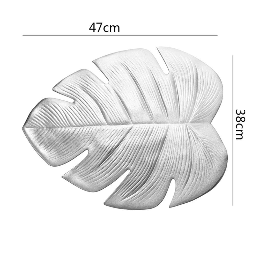 Коврик для кухонного стола, имитация растений, ладонь, золотой лист, ПВХ коврик для стола, декоративные подставки для стола, вечерние подставки для дома - Цвет: A4