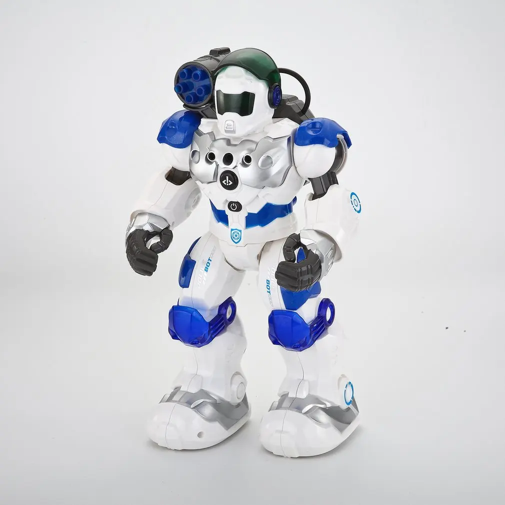 

Programmable Combat Defender Intelligent RC Robot Dancing Walking Light Musical Kid Toy With Remote Control Birthday Gifts