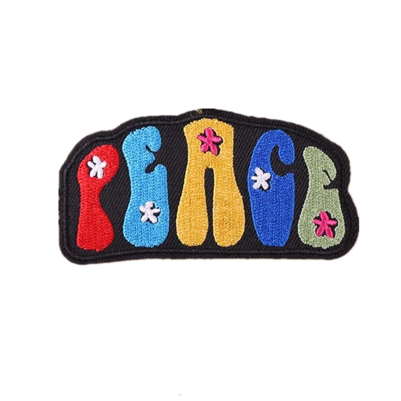 

Cute Letters Iron on Embroidered Patches for Clothing Applique Welcome to customize Any design Any qty