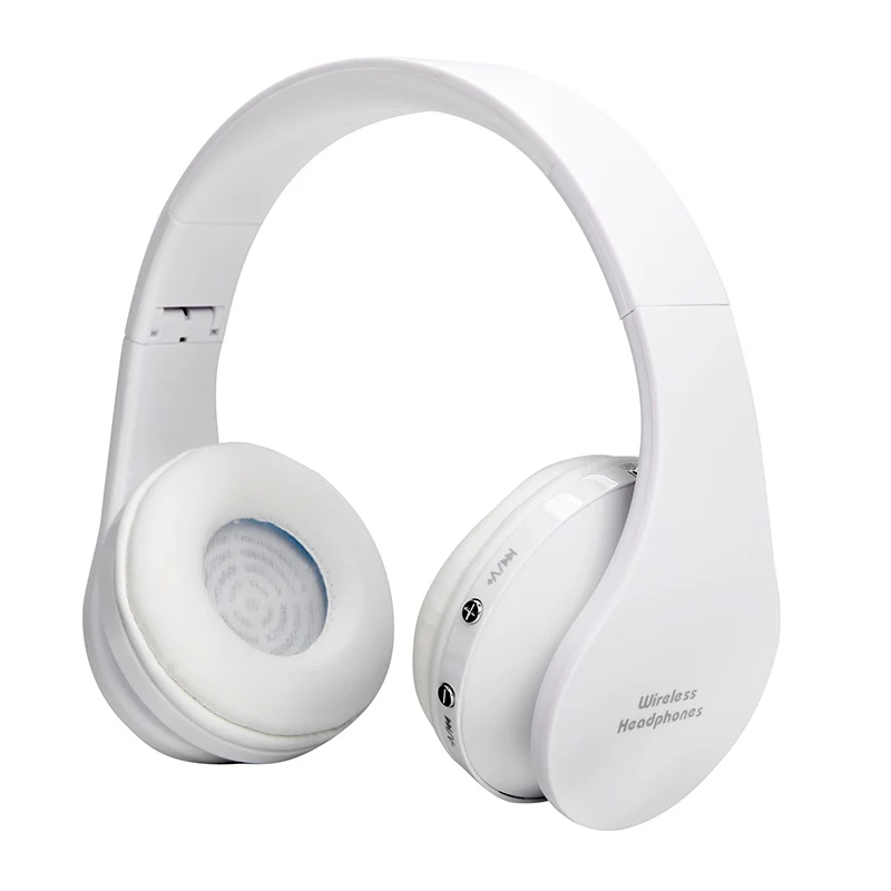 Folding HiFi Deep Bass Earphone Wired / Wireless Stereo Bluetooth Headphone Over-Ear Noise