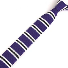 Мужские королевские синие полосатые галстуки, классический вязаный галстук, узкие Вязаные Галстуки мальчишник, деловой ГАЛСТУК ZZLD125