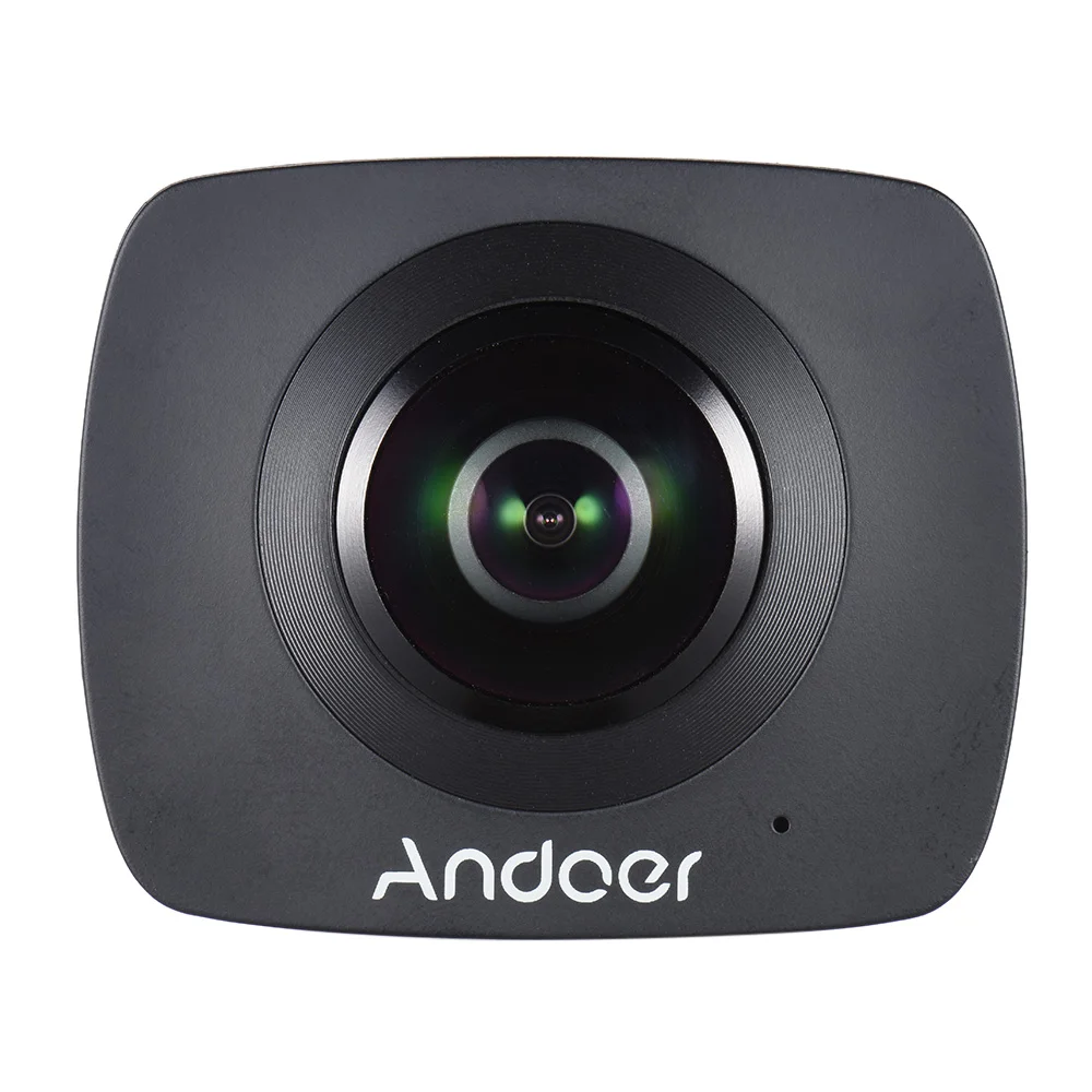 Большая распродажа Andoer Dual-lens 360 камера панорамная камера VR* 960 P HD 1920 Camcoeder 8MP w/220 градусов Рыбий глаз объектив видеокамера