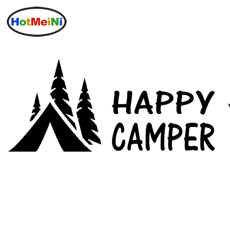 HotMeiNi 20*9 см Happy Camper наклейка для кемпинга Автомобильная автомобиля грузовик