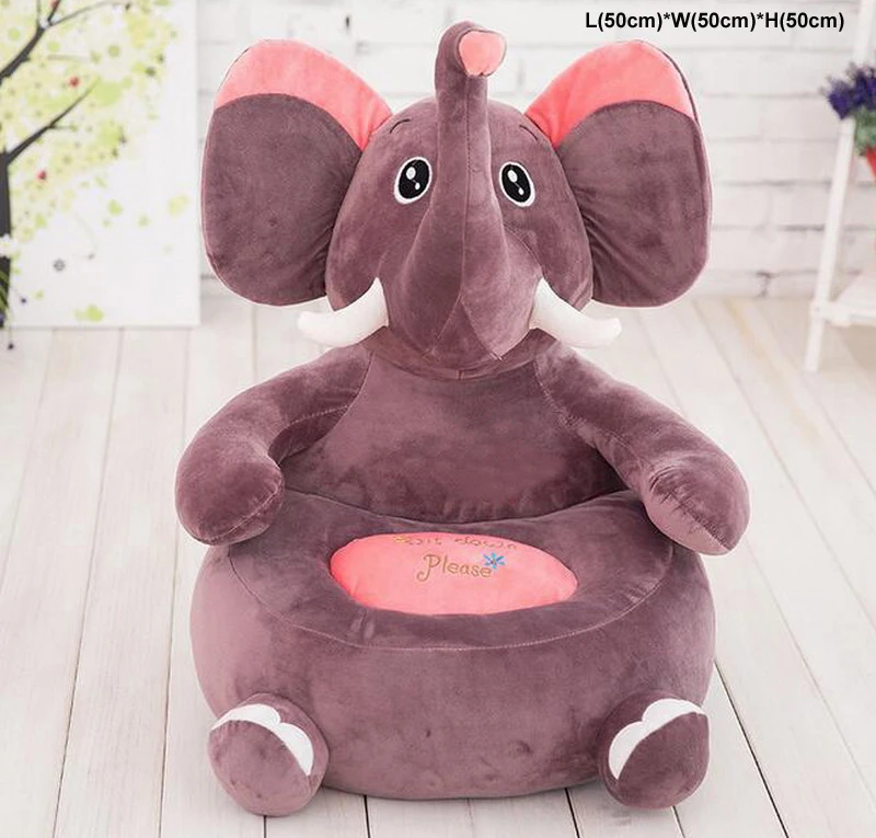 Children Kids Mat Seat Gift Cute Elephant Plush Animal Toys Baby