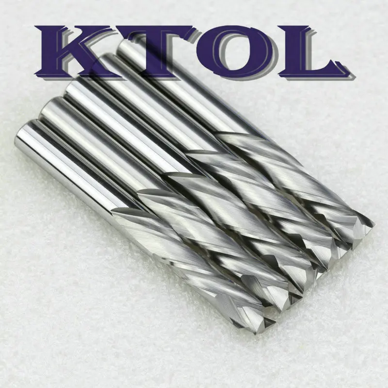up down cutter 2 flute milling cutters tungsten carbide end mill set cnc router engraving bit router tool