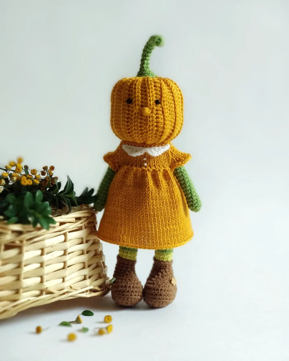 Вязальные игрушки кукла-амигуруми Тыква Номер модели XH0412056