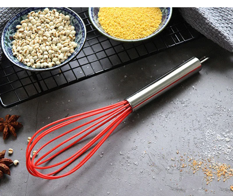 Silicone Cooking Utensils Set Kitchen Turner Silicone Spatula Egg Whisk Basting Brush Non-stick Pastry Baking Cooking Tools Set (10)