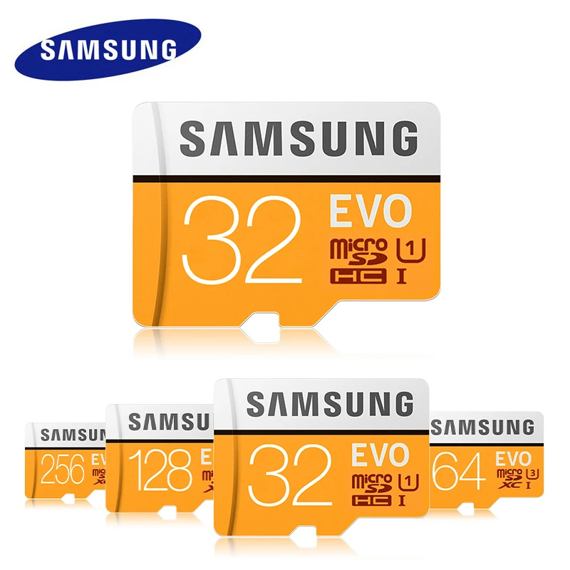 SAMSUNG Micro SD карта 128 ГБ 256 ГБ 64 ГБ 32 ГБ 512 ГБ 100 Мб карта памяти Microsd флэш TF карты Mini U1 U3 4K EVO для сотового телефона