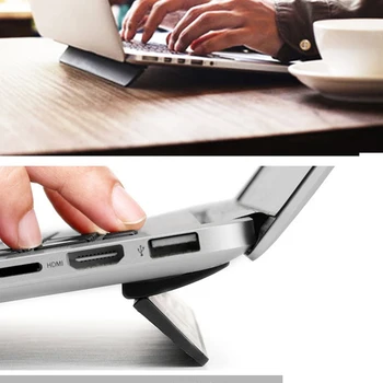 

Black Notebook Cooling Bracket Laptop Stand Cooler Radiator Holder Foldable For iPad MacBook Air Mac Desk Stands Tablet Mount