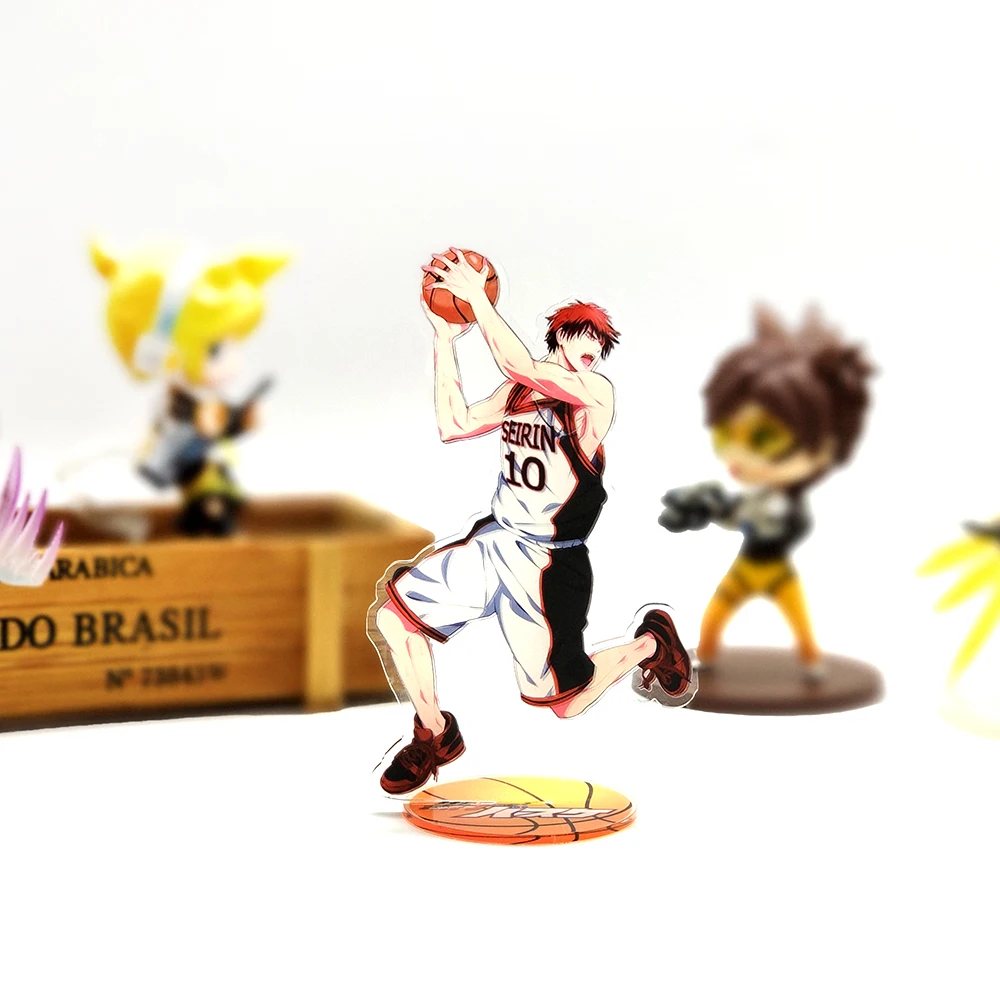 Kuroko لا سلة Basuke Kuroko تيتسويا كاغامي التايغا الاكريليك حامل نموذج لجسم المزدوج طبق جانبي صغير حامل توبر أنيمي كرة السلة