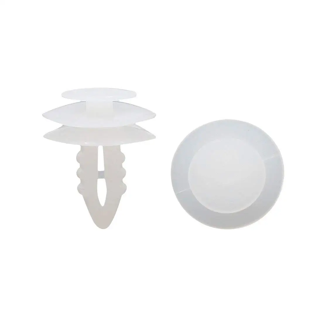 uxcell 20 Pcs 8mm Hole White Plastic Push in Rivet Interior Trim Panel