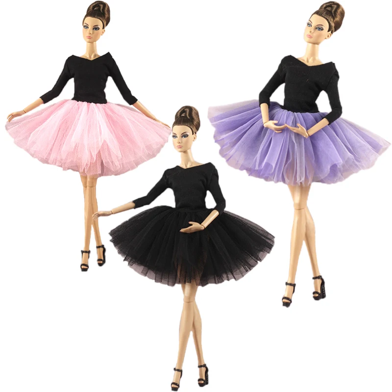Элегантный балетный наряд для куклы Барби, одежда для вечеринок, платье-пачка, Одежда для куклы Барби, аксессуары для кукол 1/6