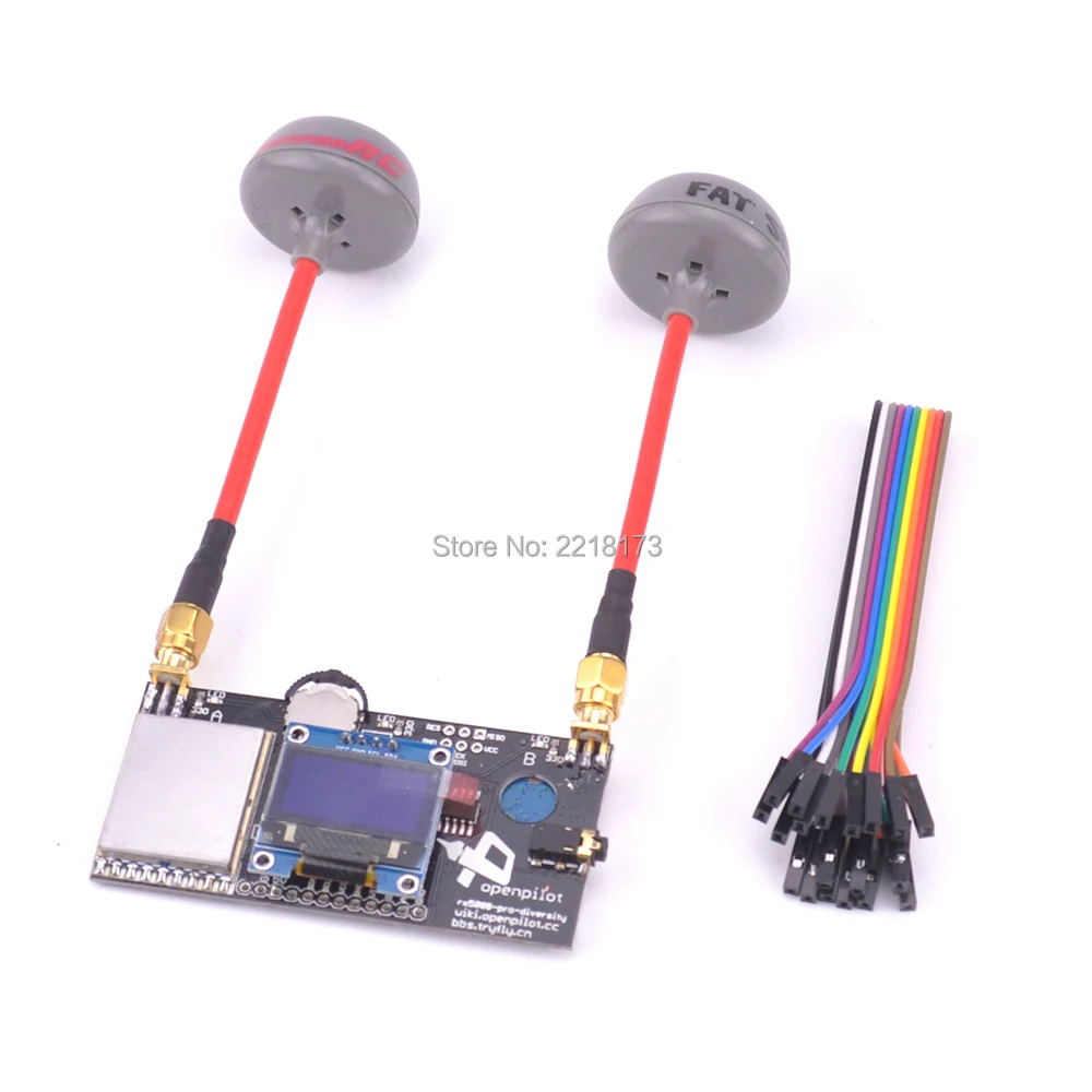 

Fatshark 5.8G RHCP FPV Antenna & RX5808 5.8G 40CH Diversity FPV Receiver with OLED Display for DIY drone FPV Quadcopter