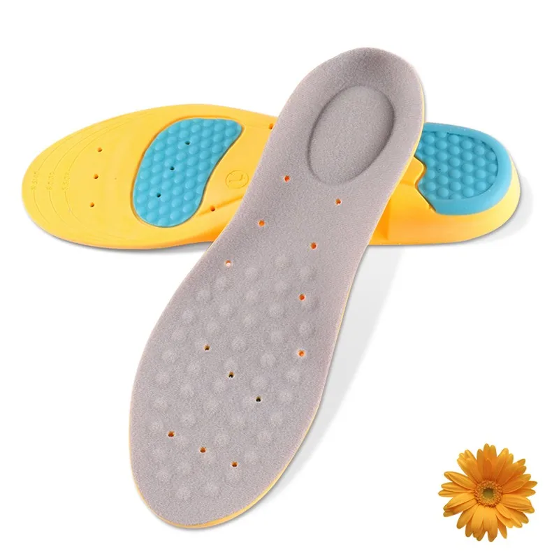 3rd Generation PU Hiking Flexible Sports Insole Women Men Shoe Pad Cushioning Gel Orthopedic Absorb Sweat Breathable Deodorant Military Insoles S/M/L