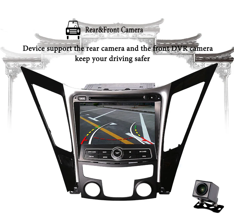

Octa Core 1024*600 Android 9.0 Car DVD GPS Navigation Player Deckless Stereo For Hyundai Sonata 2011-13 Radio 4GB+64GB Head unit