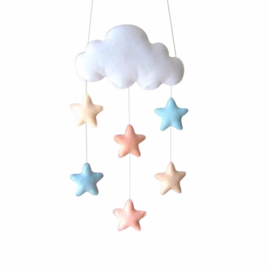 Baby Pillow Kids Room Decoration Handmade Toys Raining Clouds Water Drop Girls Bed Hanging Teepees Tent Toy For Children
