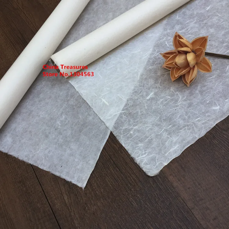 10sheets Jing Xian Yunlong Pi Zhi Chinese See-through Long Fiber Paper Calligraphy Painting Mulberry Rice Xuan | Канцтовары для