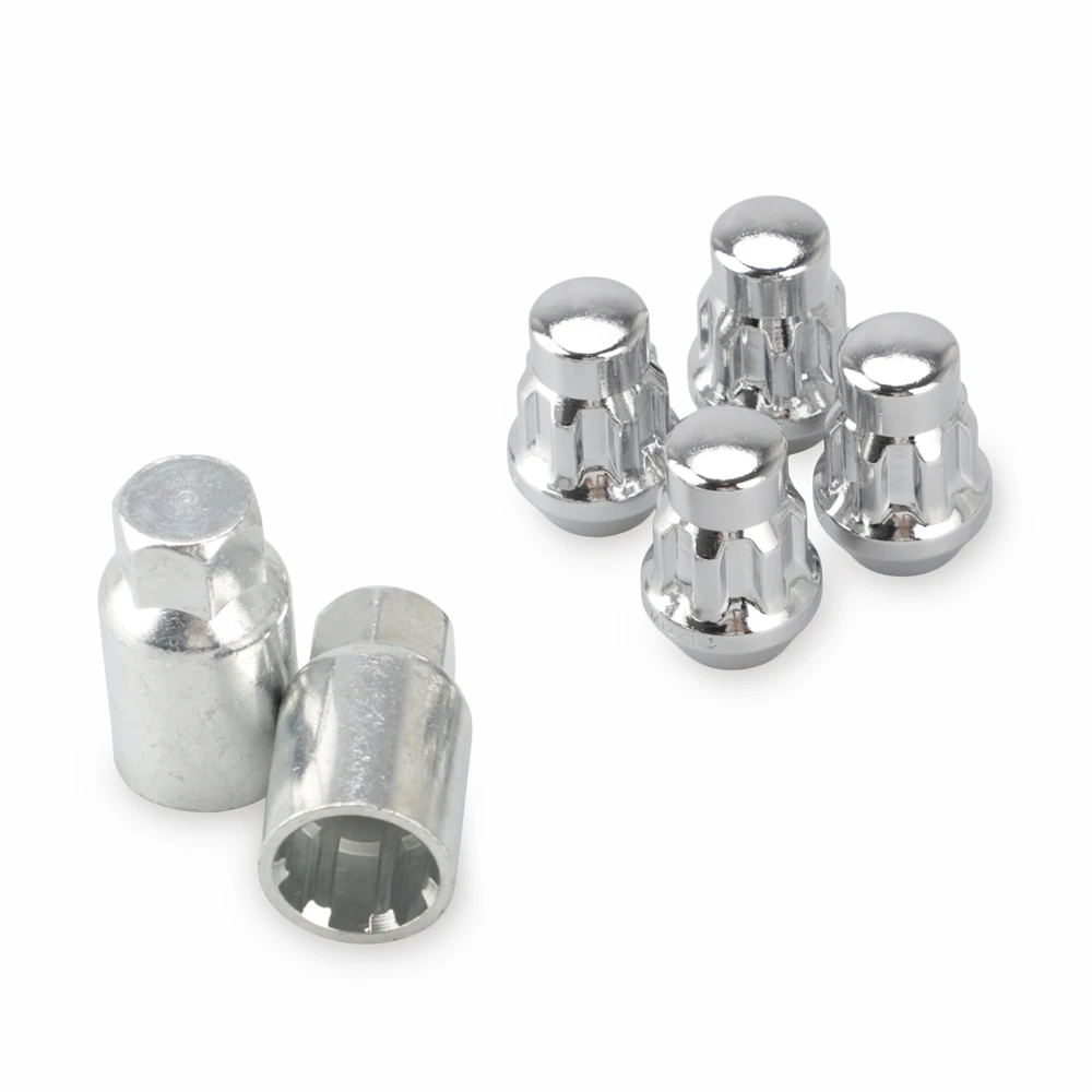 

4 Anti Theft Nuts 2 key Racing M12*1.5 Wheel Nuts M12x1.5 For Chevrolet Mitsubishi Mazda Kia YC101517