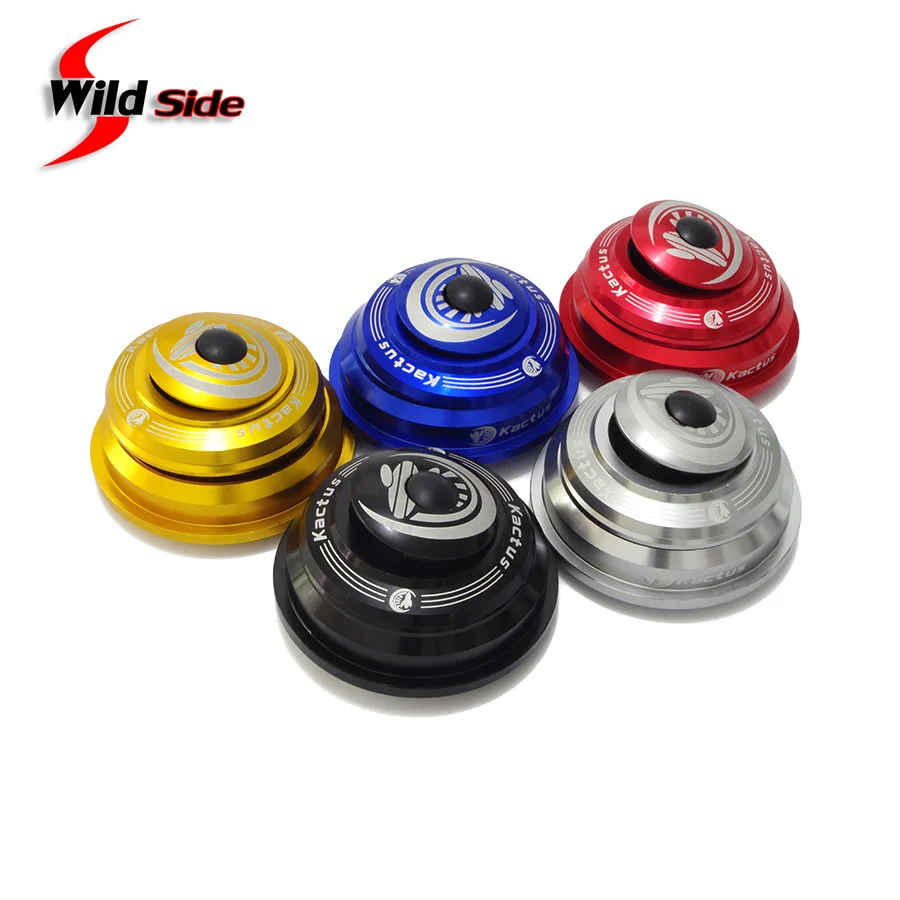 

Tapered Bicycle Headset 1 1/8"-1 1/2" 1.5" Threadless Semi-Integrated Tapered Headsets CNC Machined Bike Cycling Parts Red Gold