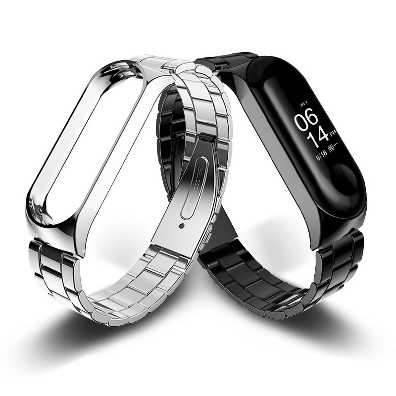 Stainless Steel Wrist Strap for Xiaomi Mi Band 3 Strap Metal Correa Mi Band 3 Bracelet Pulsera Miband 3 Pulseira Replacement (22)