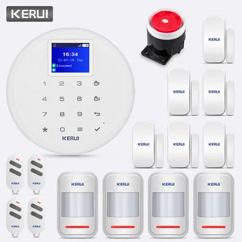 

KERUI G17 white 433MHz Home Security GSM Alert System Wireless APP Remote Control PIR Motion Detector Alarm System Kit