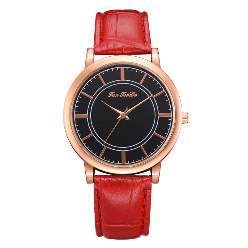 Fashion Women's Watches Simple watch luxury dress ladies Leather bands Analog Quartz Wrist Watch clock Montre femme Y12 (2)