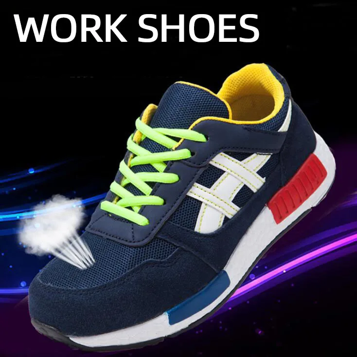 

Men's summer breathable protective work net shoes men's antipiercing antismash safety net shoes