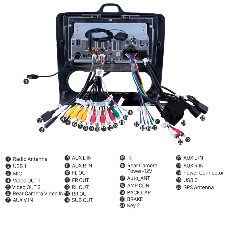 Sale Seicane GPS Head Unit For Ford Focus 2 2004-2011 10.1 inch Android 9.0 Touchscreen Car Radio WiFi Touchscreen Multimedia Player 5