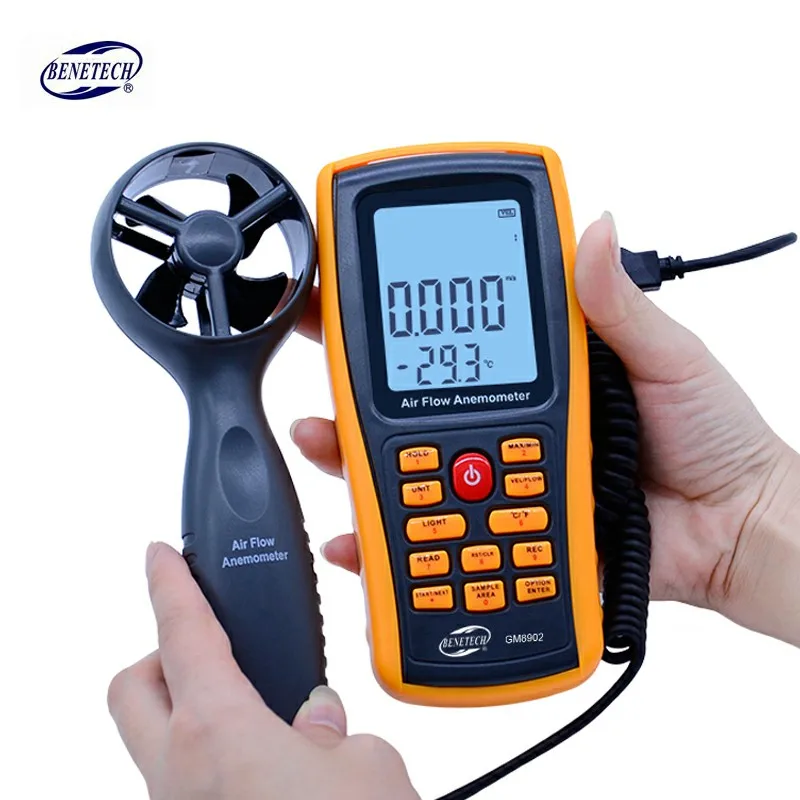 Цифровой анемометр BENETECH GM8902 0 45 м/с измеритель скорости ветра температуры воздуха