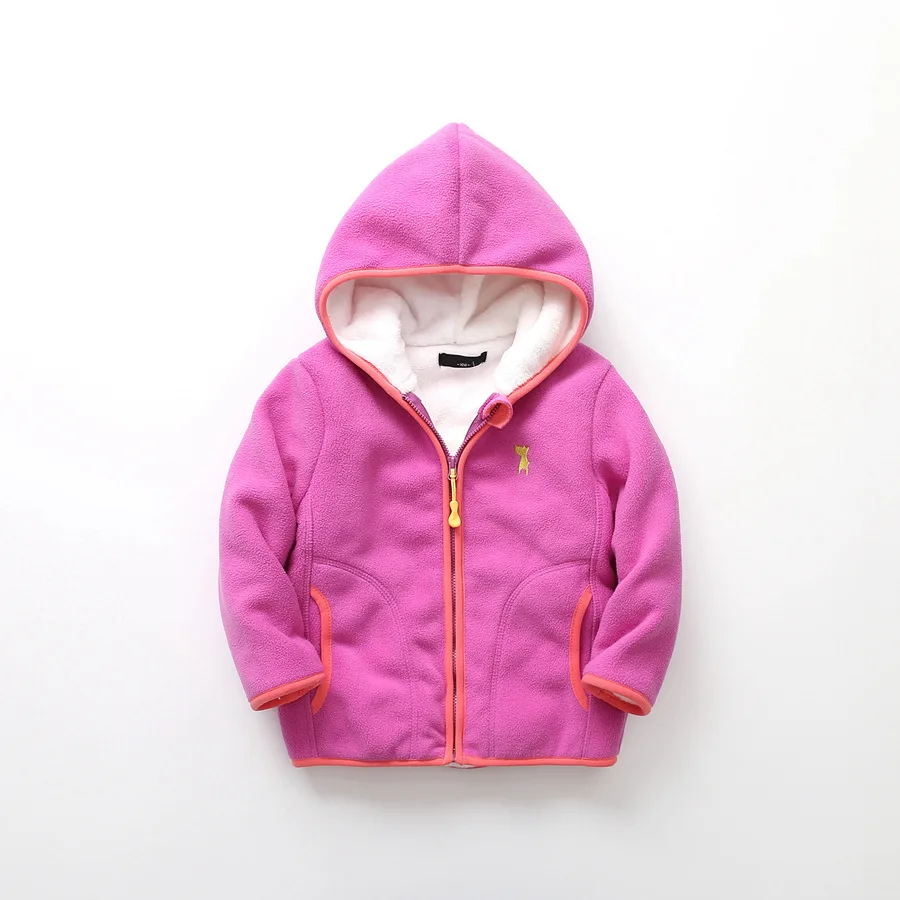Пальто для маленьких мальчиков зима пальто и куртки для девочек маленьких мальчиков куртка с капюшоном Теплая Флисовая детская верхняя одежда для детей Одежда для девочек - Цвет: Purple