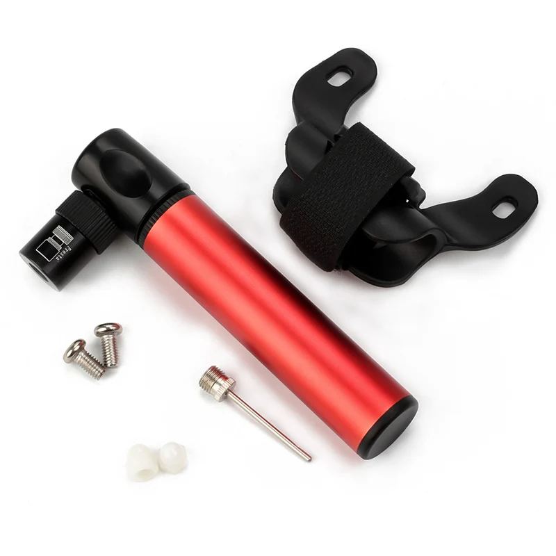 Murah Portabel Aluminium Paduan Mini Sepeda Pompa Tangan Urltralight Gunung Sepeda Bersepeda MTB Pompa Udara Ban Bola Inflator (Sebuah  v) (F V) 45G