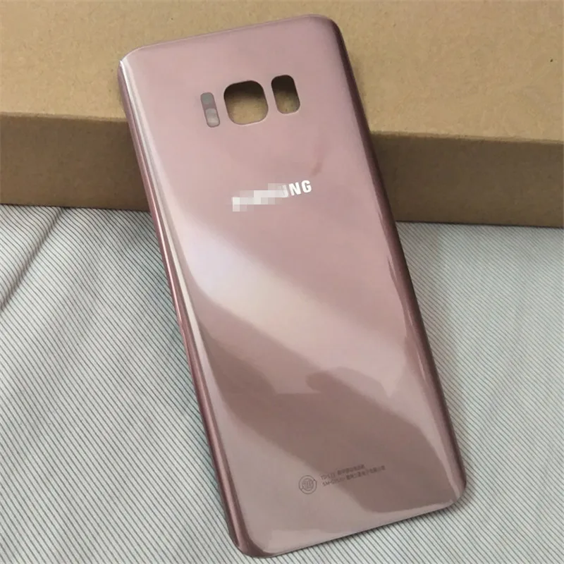 Для samsung Galaxy S8 S8+ задняя крышка батареи чехол 3D стекло задняя крышка корпуса Замена для samsung Galaxy S8 plus - Цвет: Rose gold S8 Plus