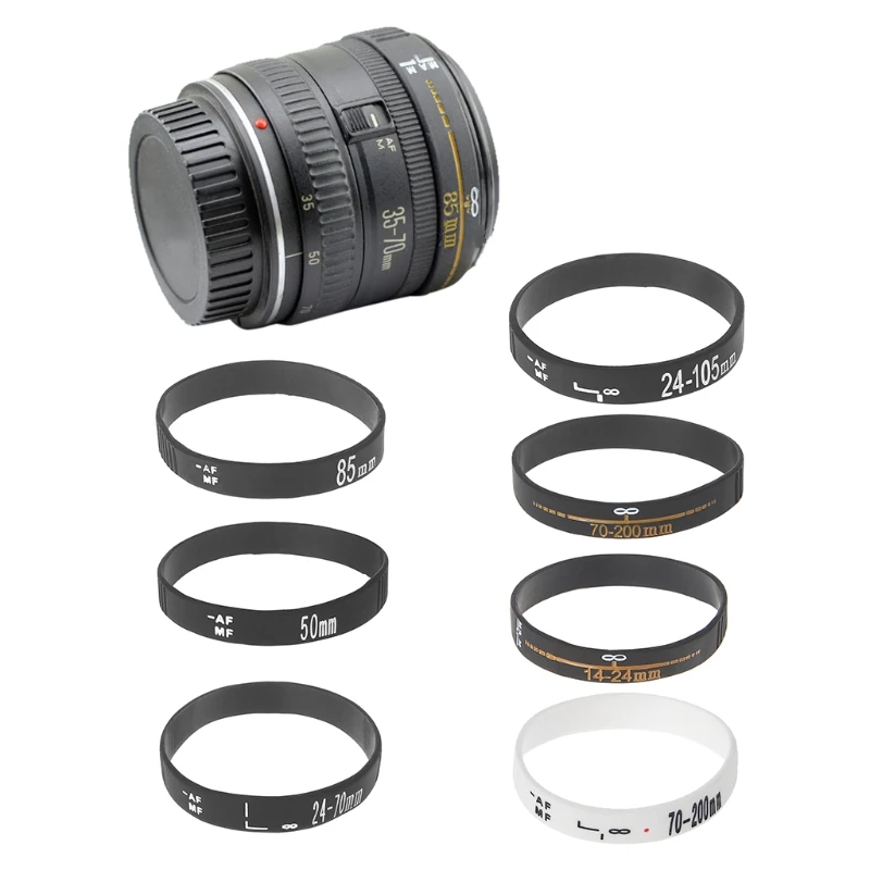Силиконовый ремешок для объектива Силиконовые браслеты ремешок для Canon Nikon DSLR камеры EY