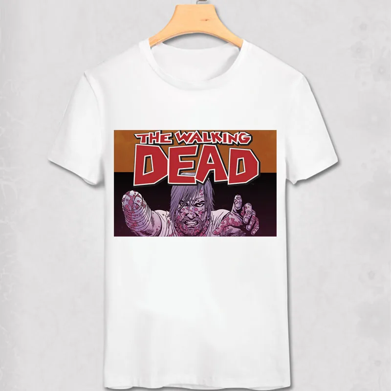 The Walking Dead Футболка Рик Граймс Карл мишонн, Дэрил зомби футболка страх The Walking Dead Футболка Модный стиль женские и мужские - Цвет: 4