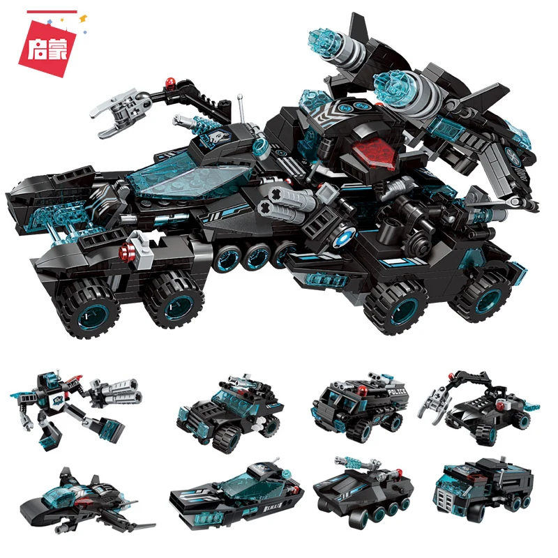 

City Building Block High-Tech Era 8 in1 the Legend of Chariot Shadow Pulse Combat Vehicle Educational Technic Bricks Toy