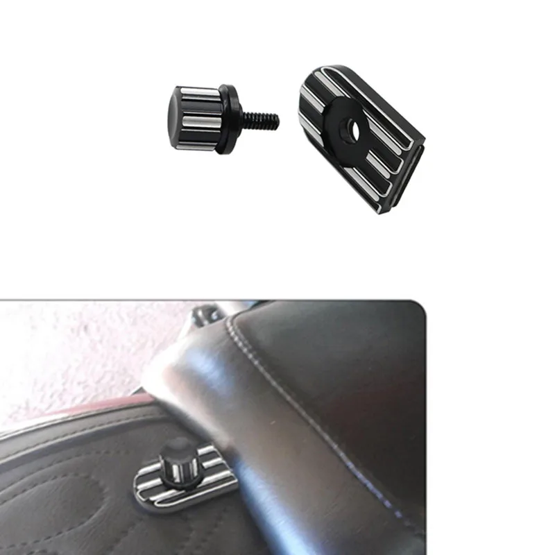 

Motorcycle Seat Bolt Tab Screw Mount Edge Cut Knob Cover For Harley Dyna Fatboy Road King Sportster 1200 883 Touring