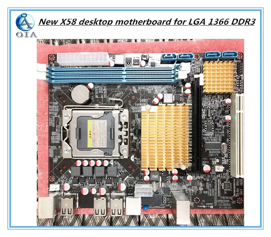 

New desktop motherboard X58 for LGA 1366 DDR3 16GB USB2.0 boards for quad-core needle 8PIN CPU motherboard