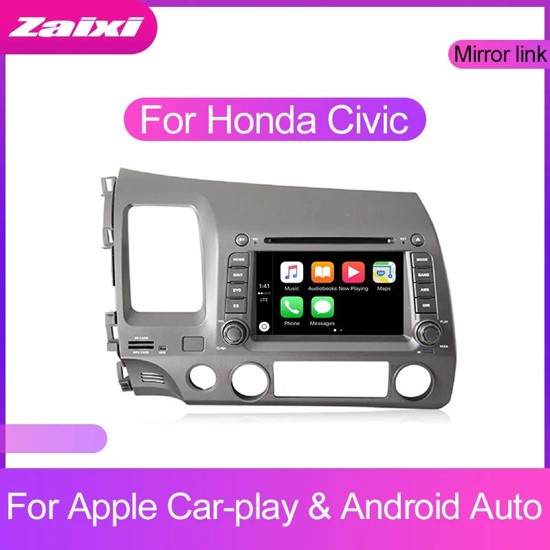 

ZaiXi Android Car Multimedia player 2 Din WIFI GPS Navigation Autoradio For Honda Civic 2006~2011 GPS Radio FM Maps BT