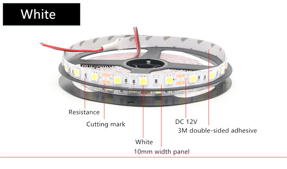 DC12V SMD 5050 60 светодиодный/m 5 m 300 светодиодный/lot белый RGB RGBW 5050 IP65 водонепроницаемый Светодиодные ленты Fiexble свет лента-тесьма со светодиодами