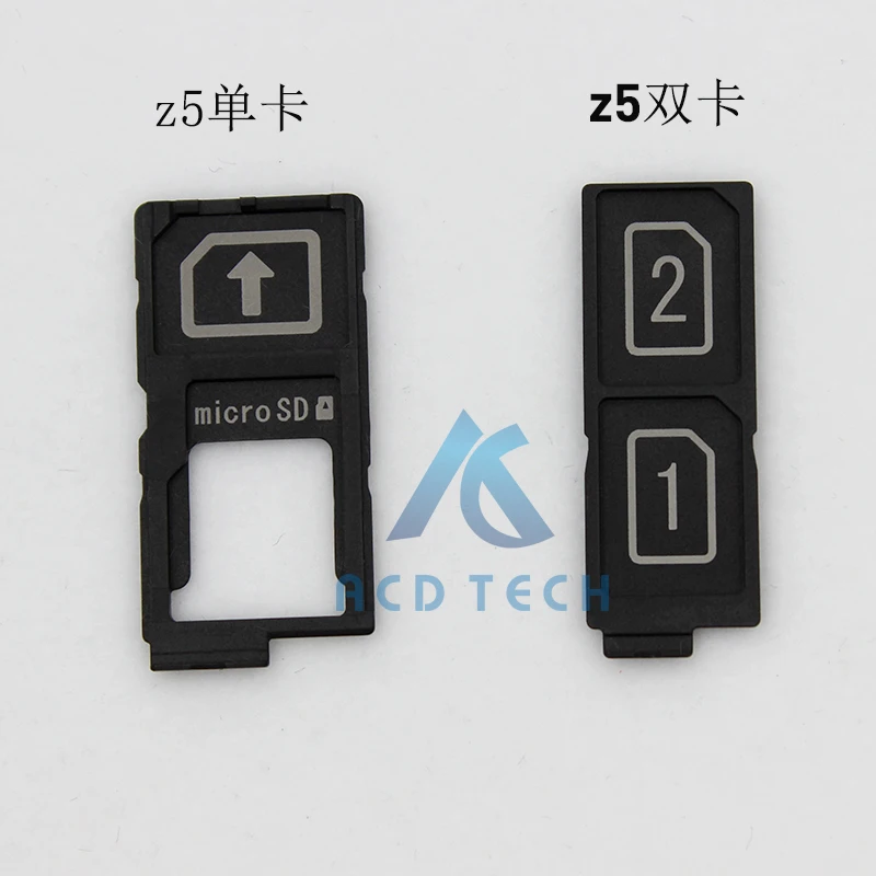 Phone Sim Tray Holder Aocarmo For Sony Xperia Z5 E6683 E6603 E6653 E6633 Sim Card Reader Holder Sim Tray Replacement
