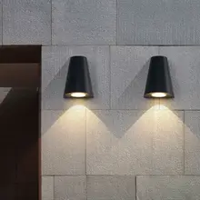 Современный светодиодный светильник настенный крыльцо огни Водонепроницаемый IP65 для ванной комнаты Garden Книги по искусству деко наружного освещения Алюминий бра 5 Вт лампы