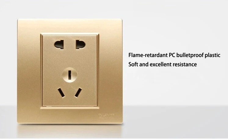 Golden 5pins electric wall panel pic 5