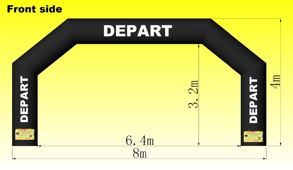8x4 м надувная АРКА надувная линия финиша Арка с пользовательским логотипом надувная гоночная арка