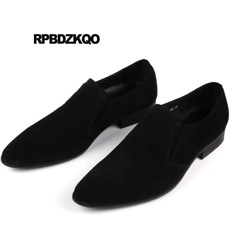 mens pointed suede shoes