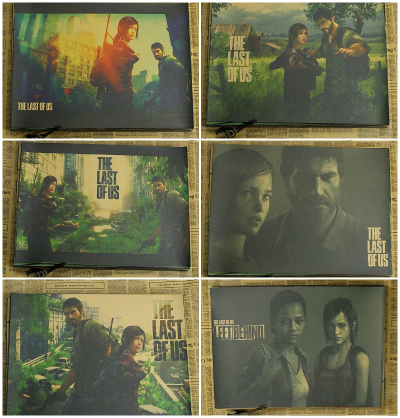 

THE LAST OF US game poster wall sticker kraft poster