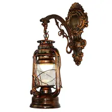 Винтажный светодиодный настенный светильник Амбарный фонарь в стиле ретро, керосиновая лампа Настенный светильник Европейский античный стиль