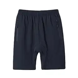 Летние мужские шорты быстросохнущая одежда эластичная талия чистый цвет пляжные свободные спортивные шорты мужские Spodenki Meskie плюс размер