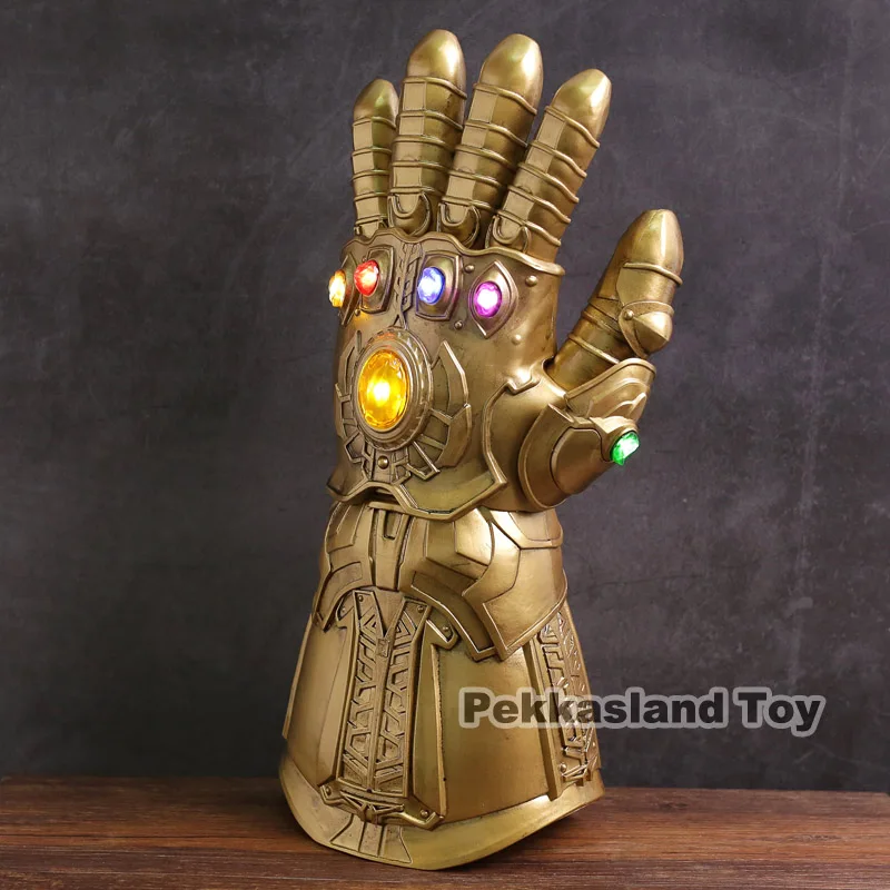 

High Quality Avengers Infinity War Thanos Infinite Glove with LED Light PVC Action Figure Collectible Model Toy